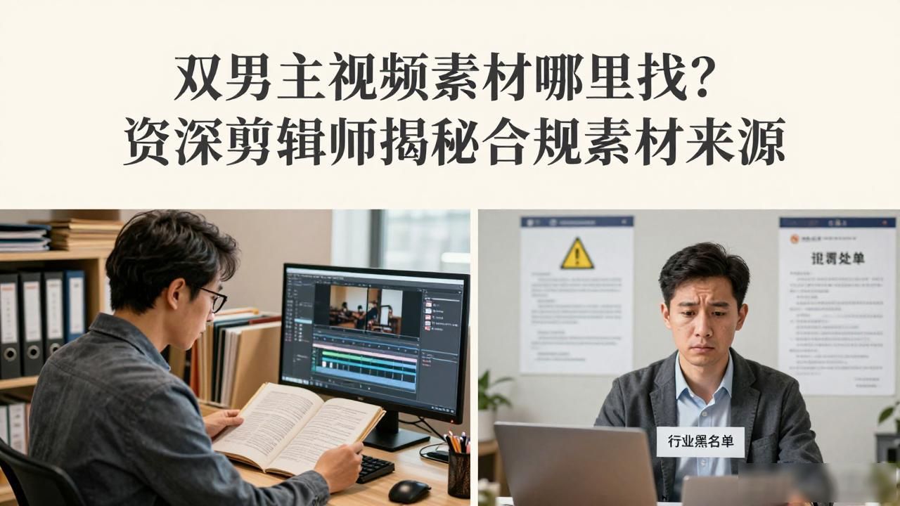 双男主视频素材哪里找？资深剪辑师揭秘合规素材来源