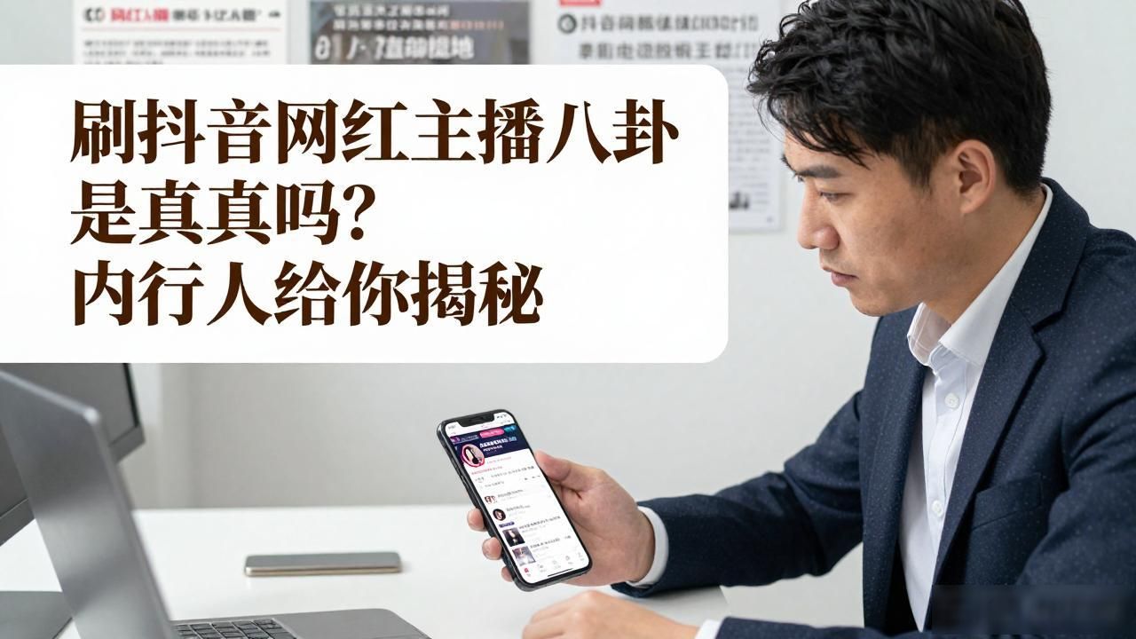 刷抖音网红主播八卦是真的吗？内行人给你揭秘