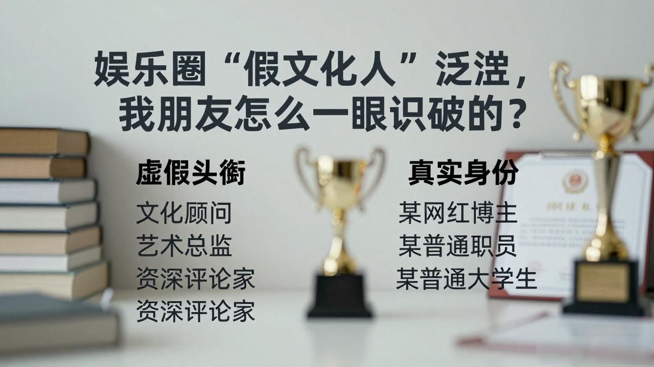 娱乐圈虚假繁荣_娱乐圈假文化人_娱乐圈造假
